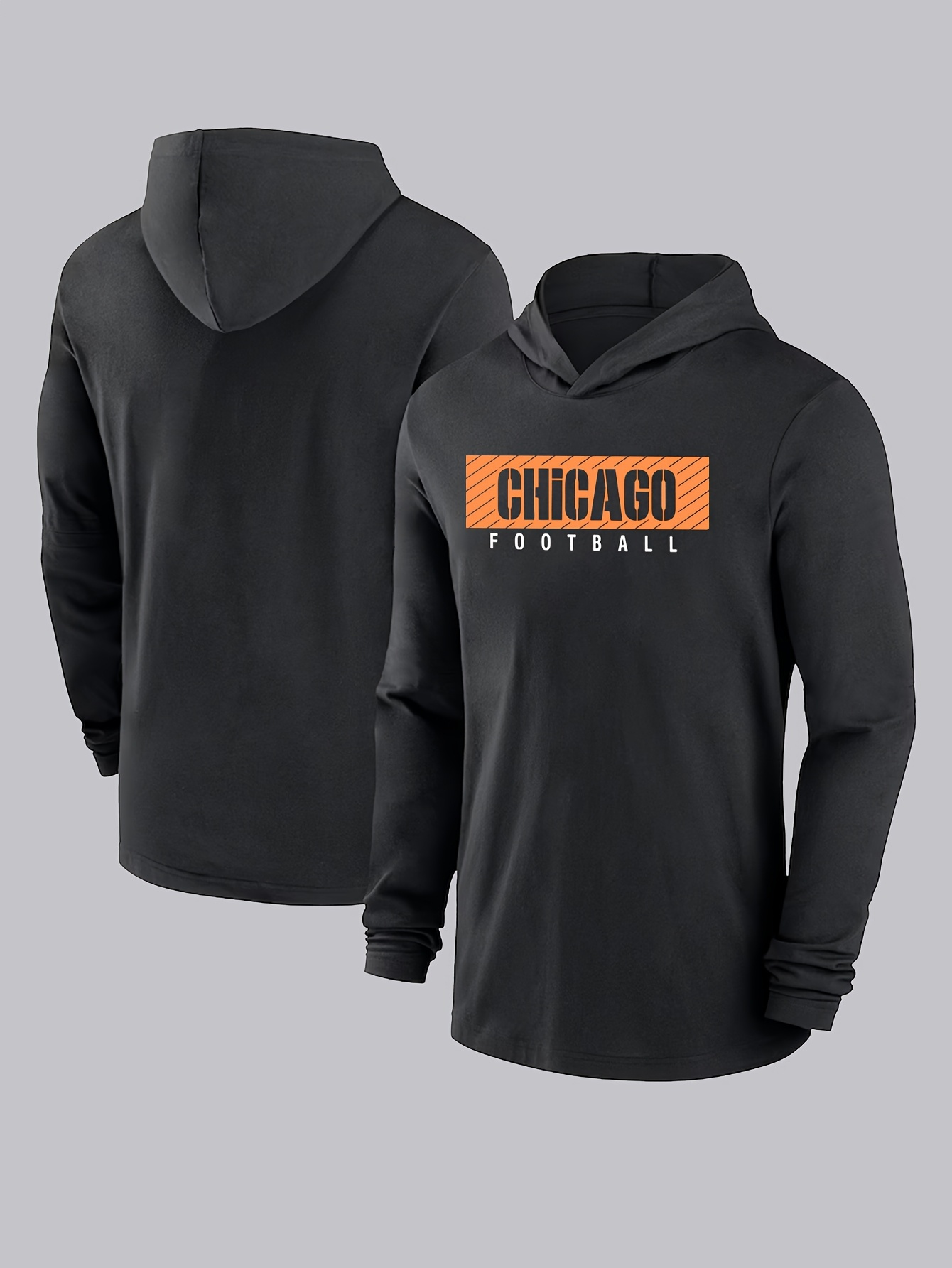 Men Chicago Bears black 2025 NFL hoodie->chicago bears->NFL Jersey